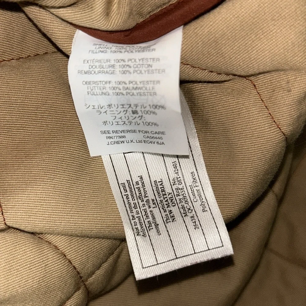 J.Crew Mercantile Women small Red Ruffle Quilted Puffer Vest Zip small